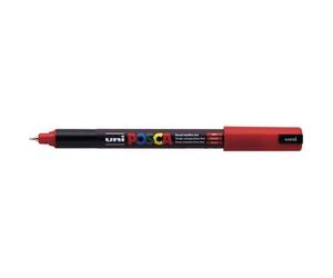 Marqueur posca pc1mr base eau pointe calibree extra fine 0,7mm sans odeurs/alcool/solvant coloris rouge