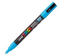 Mitsubishi Pencil Marqueur Posca PC-3M Pointe fine de 0,9 à 1,3 mm Bleu clair