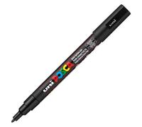 Marqueur Posca PC3M pointe fine de 0,9 à 1,3 mm - noir