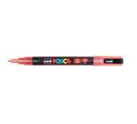 Marqueur - POSCA - PC3ML - Pointe conique fine - Couleur Rouge Pailleté - Effaçable
