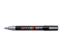 Marqueur posca pc3m gouache encre inodore toutes surfaces pointe fine conique couleur opaque couvrante argent