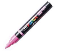 Posca Marqueur Brush PC5BR - Pointe semi-flexible 1-4 mm - Peinture acrylique à base d'eau - Rose