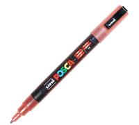 POSCA Lot de 6 Marqueurs PC3ML Pte conique fine en plastique Rouge Pailleté