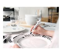 Marqueur pour porcelaine & verre, set de 4