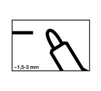 Edding Marqueurs pour tableaux blancs 250 – pointe ronde 1,5–3 mm – noir – lot de 10