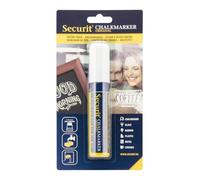 Securit Marqueur craie liquide Pointe rectangulaire Trait 7-15 mm Blanc