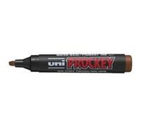 UNI-BALL Marqueur PROCKEY PM126 Pte biseautée large 5,7mm Marron