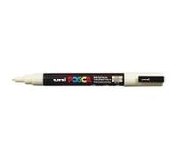 Marqueur Pte conique fine POSCA PC3M 0,9 - 1,3mm Ivoire G