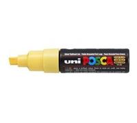 Marqueur Pte large biseautée POSCA PC8K 8mm Jaune Paille G