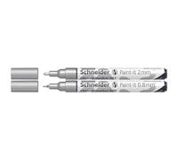 Schneider Paint-It 060/061 Lot de 2 marqueurs métalliques chromés