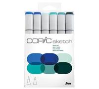 Marqueur sketch, kit de 6 'Sea & Sky'