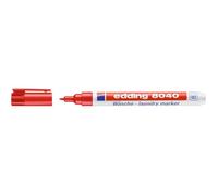 Marqueur spécial tissu - EDDING - 8040 - Rouge - 1 mm - Fin - Opaque - Indélébile