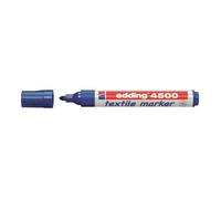 Edding 4500 Marqueur pour textiles - bleu - 1 stylo - pointe ronde de 2-3 mm - feutre textile lavable en machine (60 °C) pour décorer le tissu - marqueur textile