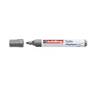 Edding 4500 Marqueur pour textiles - gris - 1 stylo - pointe ronde de 2-3 mm - feutre textile lavable en machine (60 °C) pour décorer le tissu - marqueur textile