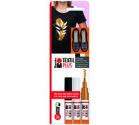 Marqueur tissu 'Textil Painter Plus', blister de 3