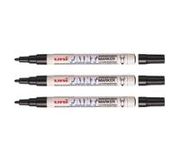 Marqueur Uni-Ball PAINT Marker PX21 - Lot de 3 - Pointe conique fine 0,8 - 1,2mm - Noir