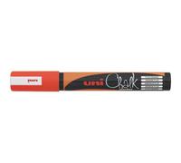 Marqueur uniball craie chalk fin 1.8/2.5mm ideale ardoise s vitrines résiste pluie couleur lumineuse orange fluo