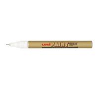 Marqueur uniball paint marker permanent pointe extra-fine encre base huile tous supports résiste 800 degrés blanc