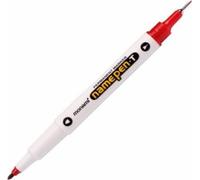 Marqueur universel double face permanent Monami NAME PEN, rouge