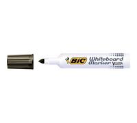 BIC Feutres pour tableau blanc Velleda 1711 effaçables à sec, pointe conique moyenne, noir, boîte 12