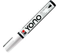 Marqueur Yono 12400102070 12400102070-Yono - Blanc 070 - Pointe Biseautée Japonaise, À Base D'eau, Résistant À La Lumière Et À L'eau - Pour Presque Tous Les Supports - 0,5-5 Mm