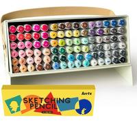 Marqueurs à alcool double face ARRTX Fine & Chisel, 90pcs + crayons graphite S