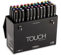 Marqueurs à alcool double face Fine & Chisel TOUCH, 48 pièces par boîte