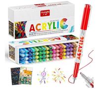 Marqueurs acryliques GUANGNA série 586 - 72 couleurs pointe fine 3mm