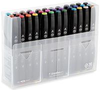 Marqueurs alcool double face Fine & Chisel TOUCH, 36 pièces