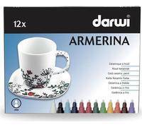 Marqueurs ARMERINA pour porcelaine sans cuisson 12 x 6 ml