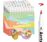 Marqueurs artistiques, 120 couleurs, non toxiques et résistants à l'eau, 90B couleurs