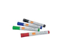 ACCO NOBO Marqueurs effaçables Liquid Ink pour tableau blanc pointe ogive 3 mm Lot de 4 assortis