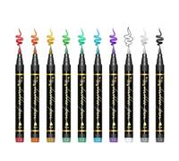 Marqueurs corporels - 10 couleurs tatouage temporaire avec encre lavable | Marqueur sans danger pour la peau Set pour dessiner l'art Cosplay | Outil de peinture du visage du festival | Penses drôles