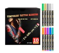 Marqueurs Corporels - Crayons Temporaires Lavables - Marqueur Corps À Paillettes Cosmétiques,Pour Adultes Adolescents Cosplay Fête Carnavals Séances Photo Danse