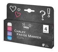 Marqueurs craie Chalky, Medium, kit de 4