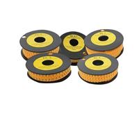 Marqueurs de câble, marqueur métallique, 1 rouleau numéro tube EC-0. EC-1 EC-2 EC-3 EC-5 carré fil marque coloré M 0 à 9(Number 8,EC 0 1.5mm)