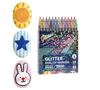 Marqueurs de coloriage, pointes de précision et pinceau à paillettes, feutres de coloriage pour - Pour scrapbooking, notes, illustrations, croquis, travaux manuels et jardin d'