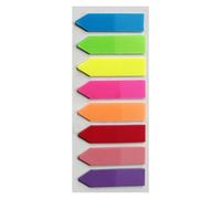 Marqueurs de page : étiquettes esthétiques de pages pastel, autocollants de notes d'index amovibles, bandes de marque-page portables au néon | Drapeaux de non