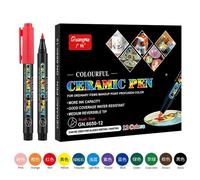 Marqueurs De Peinture Acrylique, 12/24 Couleurs, Pour Céramique, Peinture Sur Roche, Pierre, Verre, Bois, Toile, Papier, Plastique, Tasses