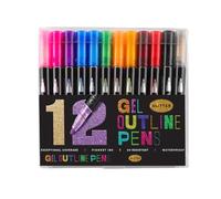Marqueurs de peinture pailletés Feutres Scintillants pour Écrire Colorier | Marqueurs Shimmer pour Garçons Adultes Maison École Journaling Scrapbook Loisirs Créatifs Artisanat