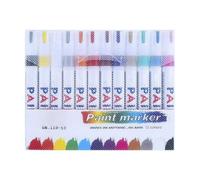 Marqueurs de peinture pour bois - Marqueurs artistiques à tige en aluminium pour toile, 7,2 x 5,63 x 0,67 pouces, stylos d'art permanents à séchage rapide pour tasses, tissu en pierre