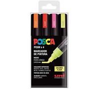 UNI Posca Lot PC 5M Fluor Lot de 4 marqueurs