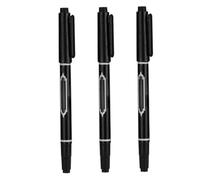 Marqueurs de tatouage temporaires pour la peau, pochoirs de tatouage 3 pcs pour enfants et adultes, stylo à poitrine fin à l'encre double tatouage de tatouage