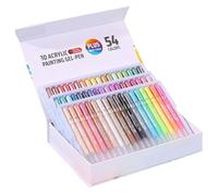 Marqueurs en gel acrylique pour coloriage | Marqueurs pour verre - Marqueur brillant 3D avec pointe de 1 mm pour décoration sur tissu en verre céramique pour adultes et Art Hobby Scrapbook