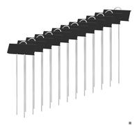Marqueurs Etiquettes Plante de Pépinière, 12 Pcs Etiquette Jardin Métal Durable Antirouille Étiquettes Potager Marqueur pour Fle