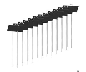 Marqueurs Etiquettes Plante de Pépinière, 12 Pcs Etiquette Jardin Métal Durable Antirouille Étiquettes Potager Marqueur pour Fle