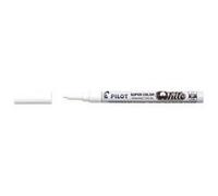 Marqueur pilot feutre permanent encre métallique pointe finenon biseautée polyacétate 4mm blanc