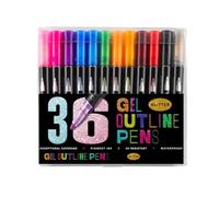 Marqueurs pailletés à contour Feutres Scintillants pour Écrire Colorier | Marqueurs Shimmer pour Garçons Adultes Maison École Journaling Scrapbook Loisirs Créatifs Artisanat