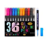 Marqueurs Pailletés Feutres Scintillants pour Écrire Colorier Dessiner | Marqueurs Shimmer pour Garçons Adultes Maison École Journaling Scrapbook Loisirs Créatifs Artisanat