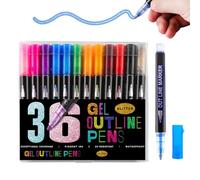 Marqueurs Pailletés Feutres Scintillants pour Écrire Colorier Dessiner | Marqueurs Shimmer pour Garçons Adultes Maison École Journaling Scrapbook Loisirs Créatifs Artisanat